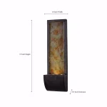 Kenroy Home Triptych Resin and Slate Indoor/Outdoor Wall Fountain, 37 in. thumbnail 2