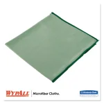 Wypall Microfiber Cleaning Cloths, Reusable & Absorbent, Green, 15.75 x 15.75 in, 24 Count thumbnail 2