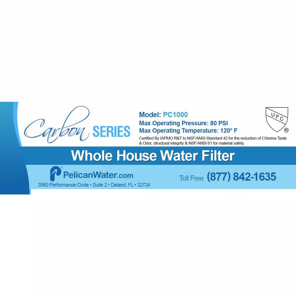 Pelican Water PC1000 Carbon Replacement Media for Whole House Drinking Water Filter