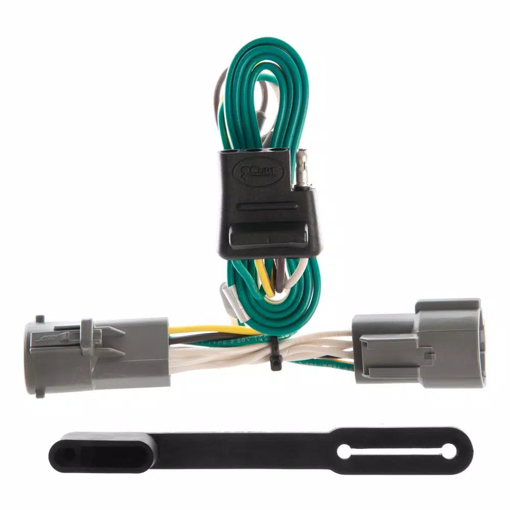 CURT Custom Vehicle-Trailer Wiring Harness, 4-Way Flat, for Ford F-150 F-250 F-350 HD