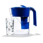 Brita Mist Water Filter Pitcher, 48 oz. Capacity, Dark Blue, BPA Free thumbnail 3
