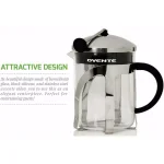 Ovente 27 oz. Borosilicate Glass Tea Maker with Stainless Steel Infuser and Warming Stand thumbnail 3