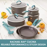 Rachael Ray Cucina 11-Inch Hard-Anodized Nonstick Stir Fry Pan with Lid thumbnail 7