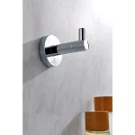 ANZZI Caster Series Single Robe Hook, Polished Chrome thumbnail 2