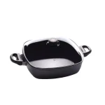 Swiss Diamond 5 Qt. Nonstick Square Cast Aluminum Casserole Dish with Glass Lid thumbnail 1