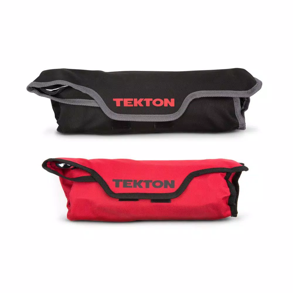 TEKTON 30-Piece Combination Wrench Set, 1/4-1 in. and 8-22 mm with Roll-Up Pouch