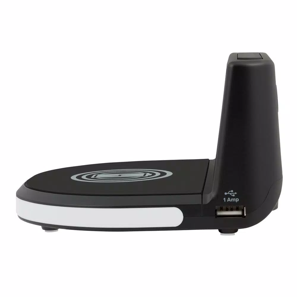 La Crosse Technology Wireless Charging Digital Alarm Clock with 7-Color Glowing Base