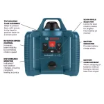 Bosch Factory Reconditioned 800 ft. Self-Leveling Rotary Laser Level Kit (5-Piece) thumbnail 2