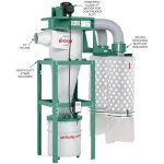 Grizzly Industrial 5 HP Cyclone Dust Collector with 55 Gal. Steel Drum and BIA Certified Cartridge Filter thumbnail 3