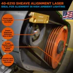 Johnson's 40-6210 Green Magnetic Sheave Alignment Laser Kit thumbnail 4