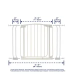 Dreambaby Chelsea Auto-Close Security Gate with Extensions, White, 29.5 in. H thumbnail 7