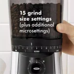 OXO 16 oz. Stainless Steel Conical Burr Coffee Grinder with 43 Adjustable Settings thumbnail 10