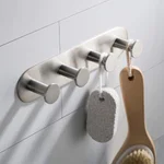 KRAUS Elie 4-Hook Bathroom Robe and Towel Rack, Brushed Nickel thumbnail 1