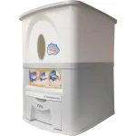 Tayama 33 lbs. Capacity Rice Dispenser, White Food Storage Container thumbnail 2