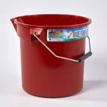 TAFCO PRODUCTS Tafco 3.5 Gal. Red Round Utility ECO Bucket, 14 Qt. Heavy-Duty Commercial Grade, Made from 100% Recycled Water Bottles thumbnail 3