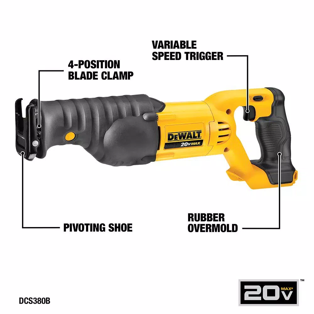 DEWALT 20V MAX Cordless 6-Tool Combo Kit with 3 Batteries and Charger