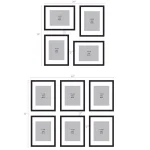 DesignOvation Gallery Rustic Brown Wood Picture Frame Set, 11x14 in. Matted to 8x10 in. (Set of 4) thumbnail 7