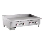 Magic Chef 48 in. Commercial Thermostatic Gas Countertop Griddle, Stainless Steel thumbnail 4