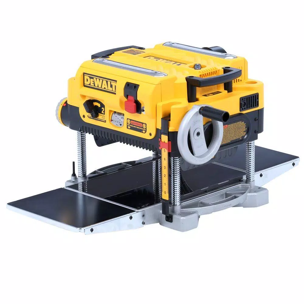 DEWALT 13 in. Heavy-Duty 2-Speed Thickness Planer with 3-Knife Cutterhead and Tables