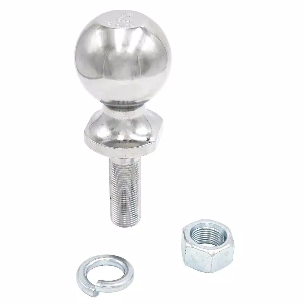 TowSmart 2 in. Chrome Hitch Ball, 3500 lb. Gross Load Rating