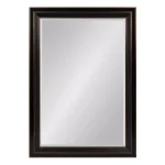 Kate and Laurel Whitley Large Rectangular Bronze Beveled Glass Contemporary Accent Mirror thumbnail 1