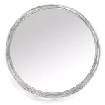 Stratton Home Decor Jocelyn Round Silver Metal Accent Mirror, 29.5 in. thumbnail 1