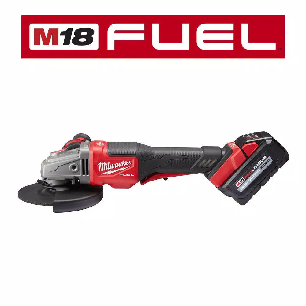 Milwaukee M18 FUEL 18V Brushless Cordless 4-1/2 in. to 6 in. Angle Grinder Kit with 6.0 Ah Battery