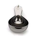 RSVP International Endurance 5-Piece Stainless Steel Measuring Cup Set, Heavy-Duty Teardrop Design thumbnail 4