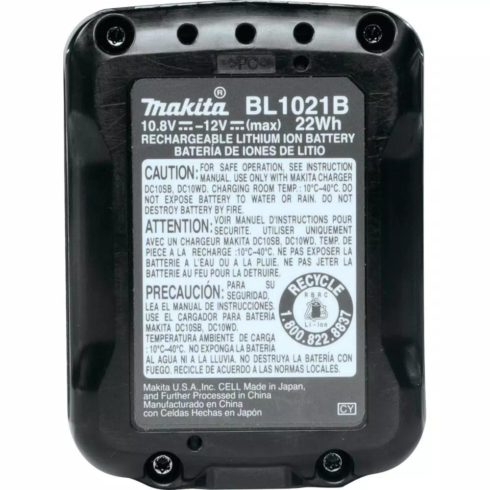 Makita 12V MAX CXT Lithium-Ion 2.0Ah Battery and Charger Starter Kit