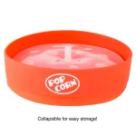 Chef Buddy Red Silicone Microwave Popcorn Popper Bowl, 80 oz Collapsible Design thumbnail 4