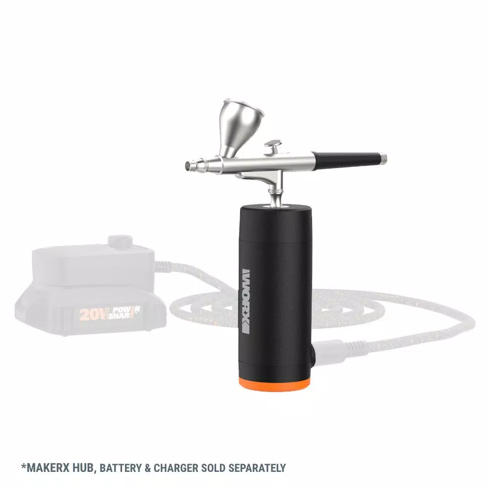 Worx MAKERX 20V Air Brush Rotary Tool Attachment (Tool Only)