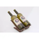 DI PRIMA USA Venetian Freestanding Tabletop Wine Rack - 2 Bottle Capacity, Steel thumbnail 2