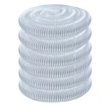 POWERTEC 3 in. x 50 ft. Clear PVC Heavy-Duty Flexible Dust Collection Hose thumbnail 1