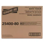 Genuine Joe Standard 2-Ply Embossed Bath Tissue, 400 Sheets per Roll, 80 Rolls Pack thumbnail 4