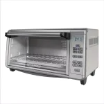 BLACK+DECKER 1550W Extra-Wide Digital Convection Toaster Oven, 8-Slice, Stainless Steel thumbnail 1