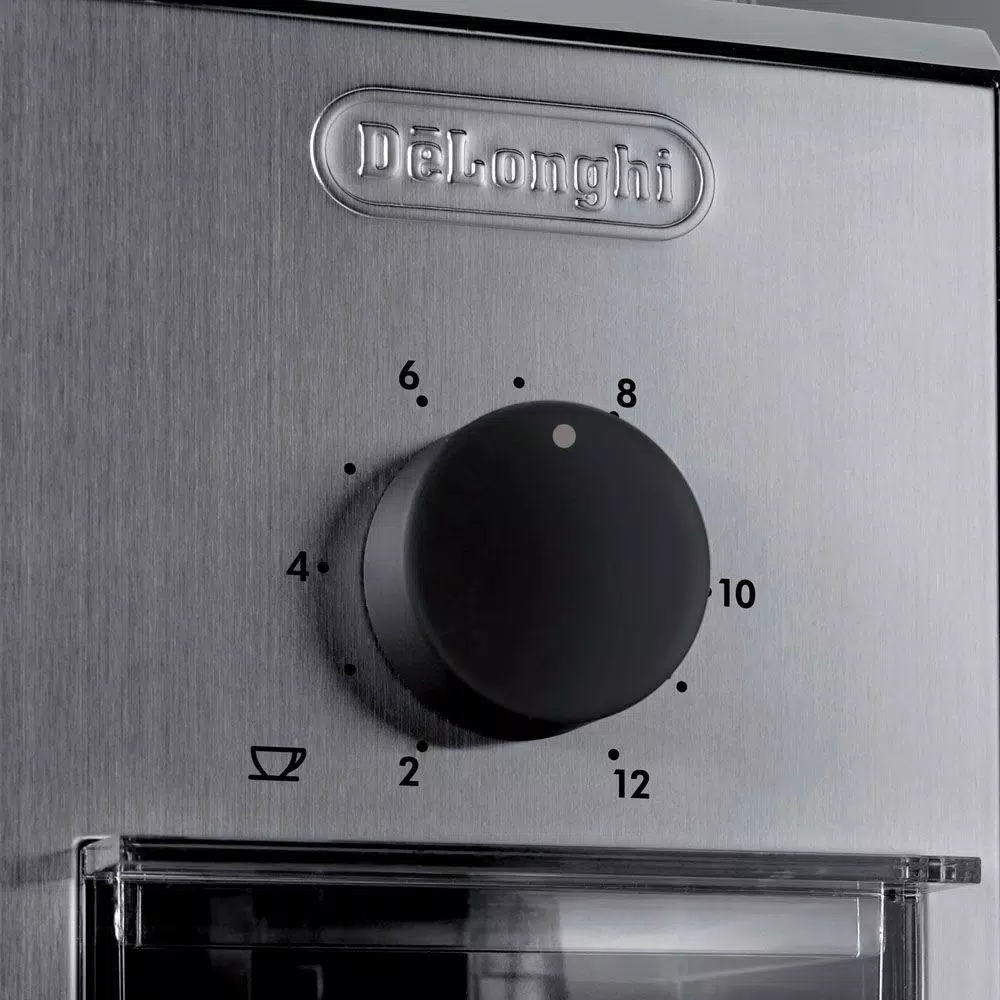 DeLonghi De'Longhi Stainless Steel Conical Burr Coffee Grinder with 3 Grind Settings