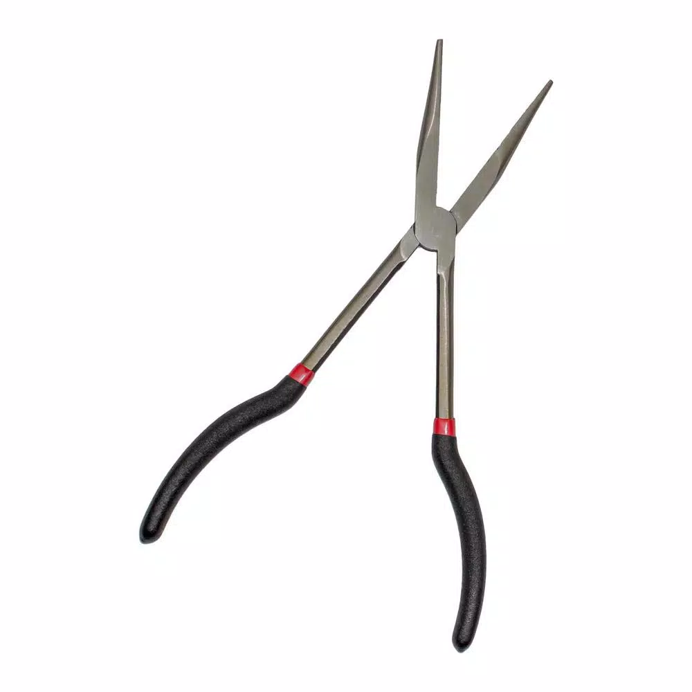 KING 5-Piece Long Nose Pliers Set, 11 in. Straight, 90-Degree, 45-Degree, Hose, Cable, and Flat Nose