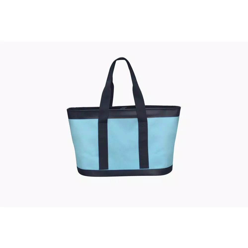 Camp-Zero Premium Carry-All Tote Bag - Waterproof Soft-Side Cooler, Blue and Gray