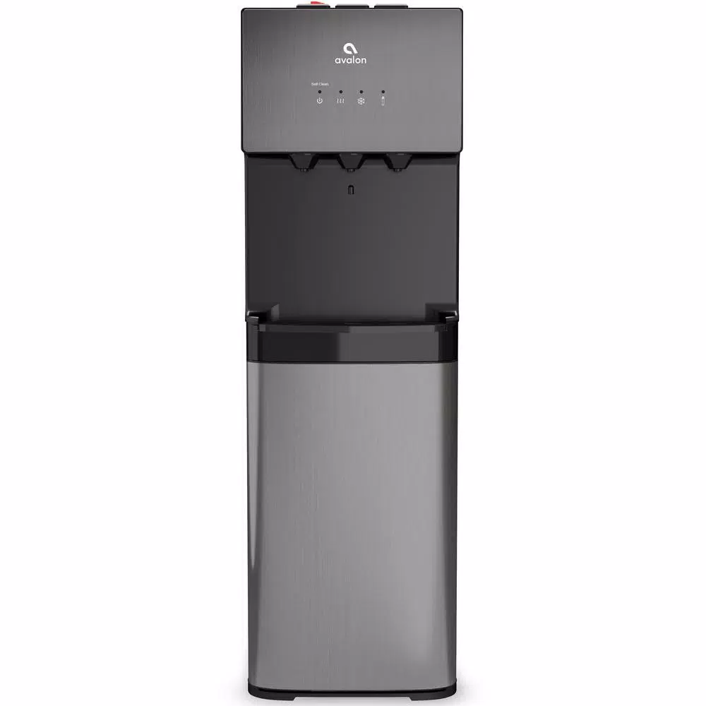 Avalon A5BLK Self-Cleaning Bottleless Water Cooler Dispenser, Black Stainless Steel