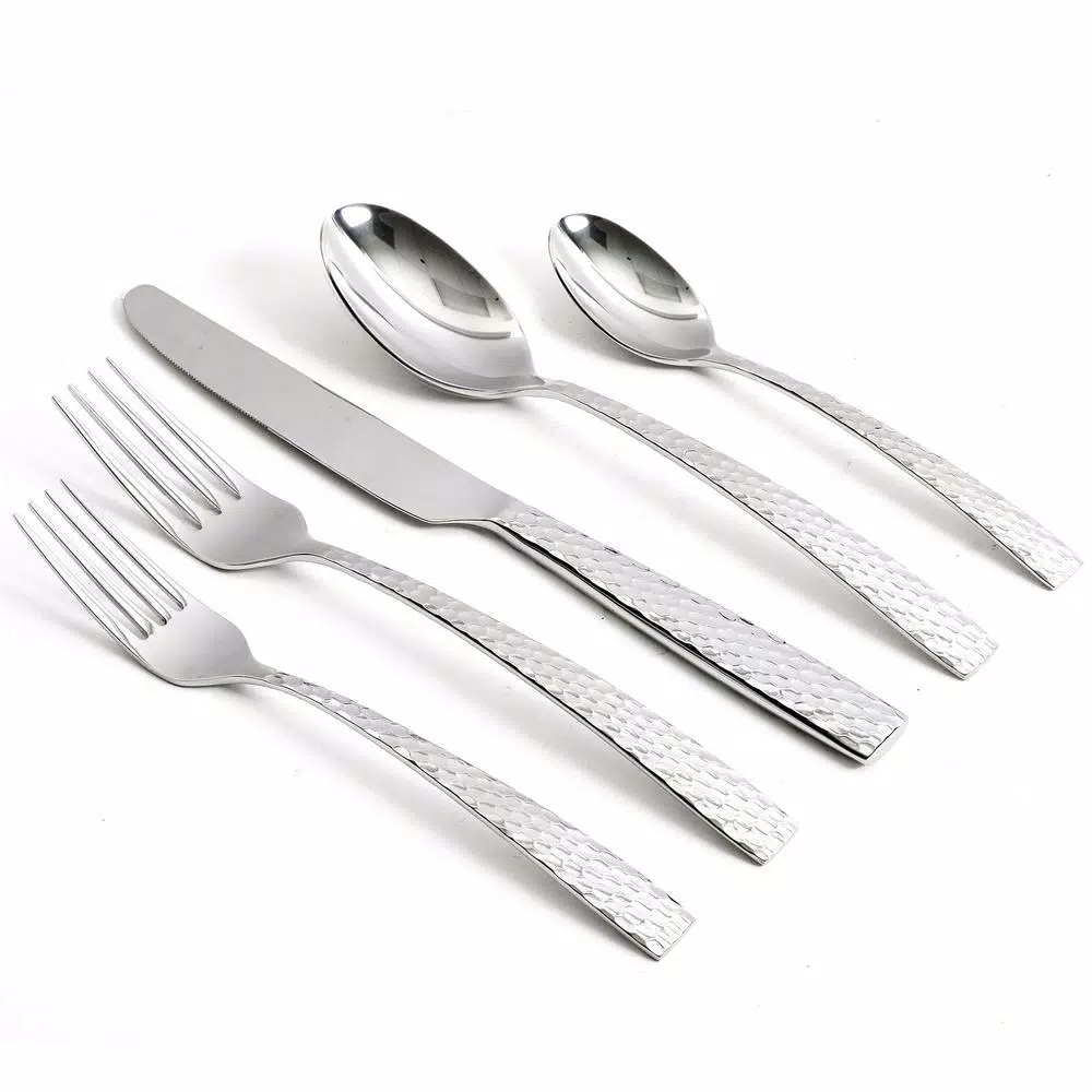 GIBSON elite Gibson Braid 20-Piece Stainless Steel Flatware Set, Service for 4