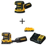 DEWALT 20V MAX XR Brushless 5 in. Cordless Random Orbital Sander Kit with 3.0Ah Battery and Charger thumbnail 1