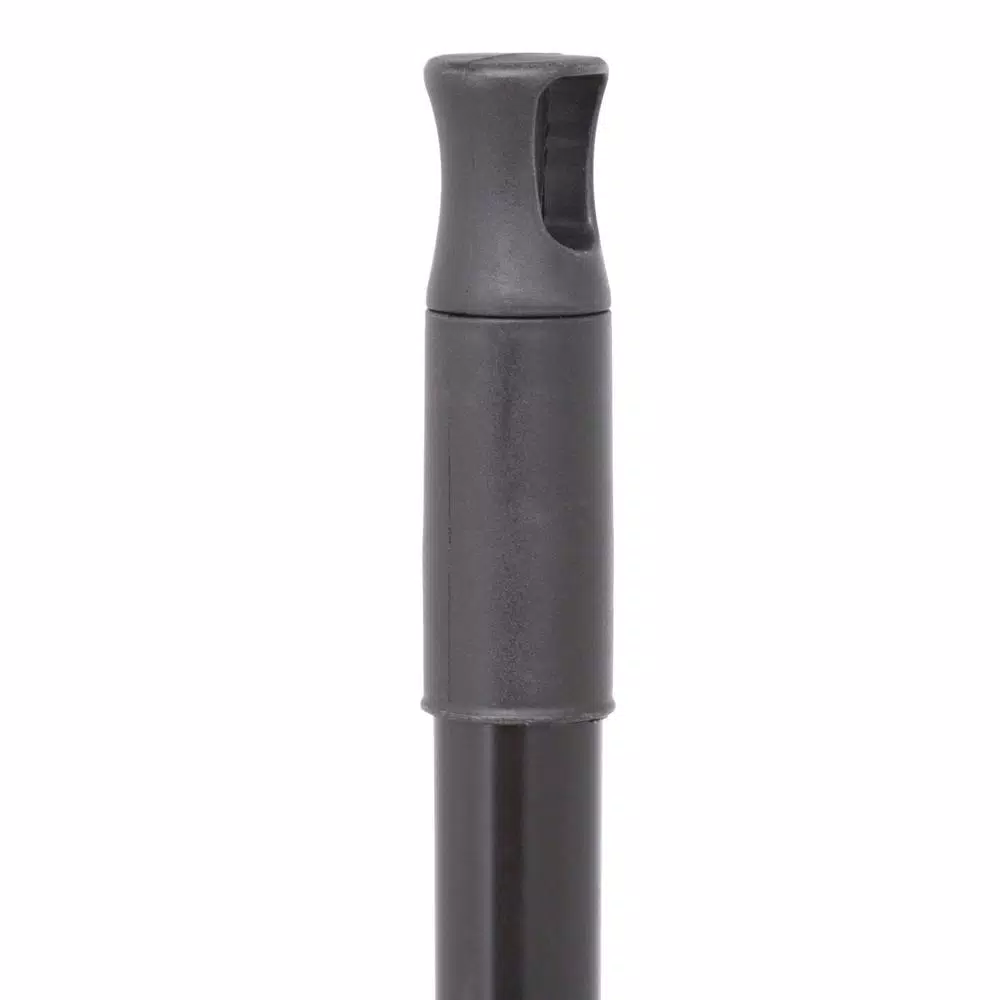 Continental 12 in. Upright Lobby Dust Pan with Vinyl-Coated Steel Handle, Black