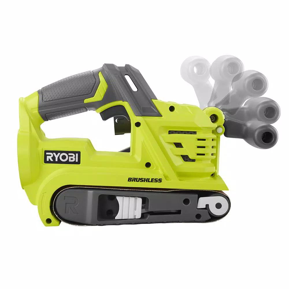 RYOBI 18V ONE+ Brushless Belt Sander and Corner Cat Finish Sander Combo Kit (Tools Only)