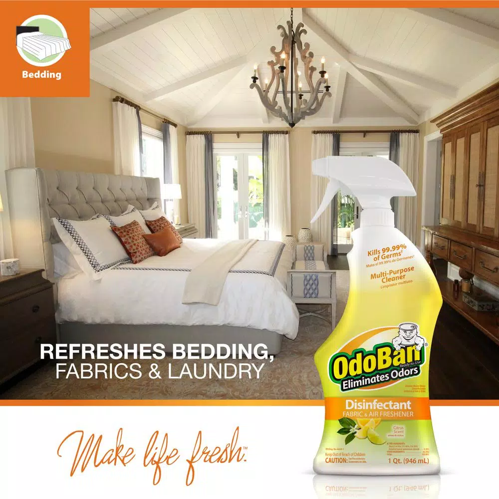 OdoBan 32 oz. Citrus Disinfectant, Fabric & Air Freshener, Multi-Purpose Odor Eliminator
