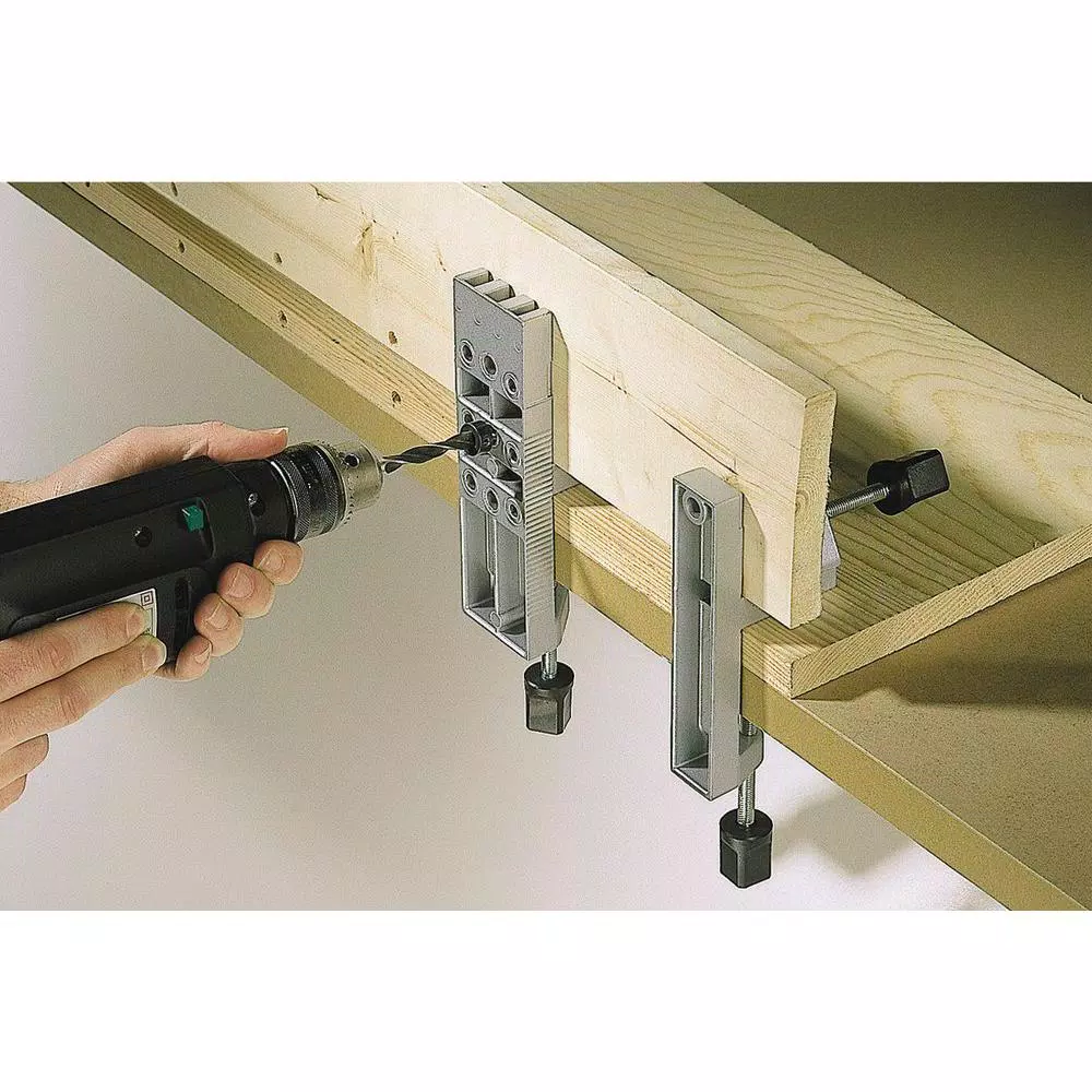 Wolfcraft Dowel Pro Kit - Aluminum Doweling Jig Set with 60 Beechwood Dowels