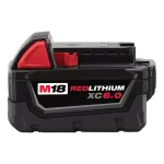 Milwaukee M18 REDLITHIUM XC 6.0 Ah 18V Lithium-Ion Extended Capacity Battery Pack thumbnail 1