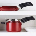 Farberware Neat Nest 12 in. Aluminum Nonstick Skillet, Black thumbnail 6