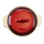 Crock-Pot Artistan 4-Piece Round Stoneware Casserole Set with Lids, Red thumbnail 4