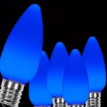Wintergreen Lighting OptiCore C9 LED Blue Smooth Opaque Christmas Light Bulbs, 25-Pack thumbnail 1