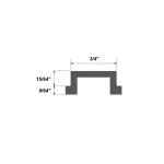 POWERTEC 48 in. Aluminum Miter T-Track and Miter T-Bar Combo thumbnail 5